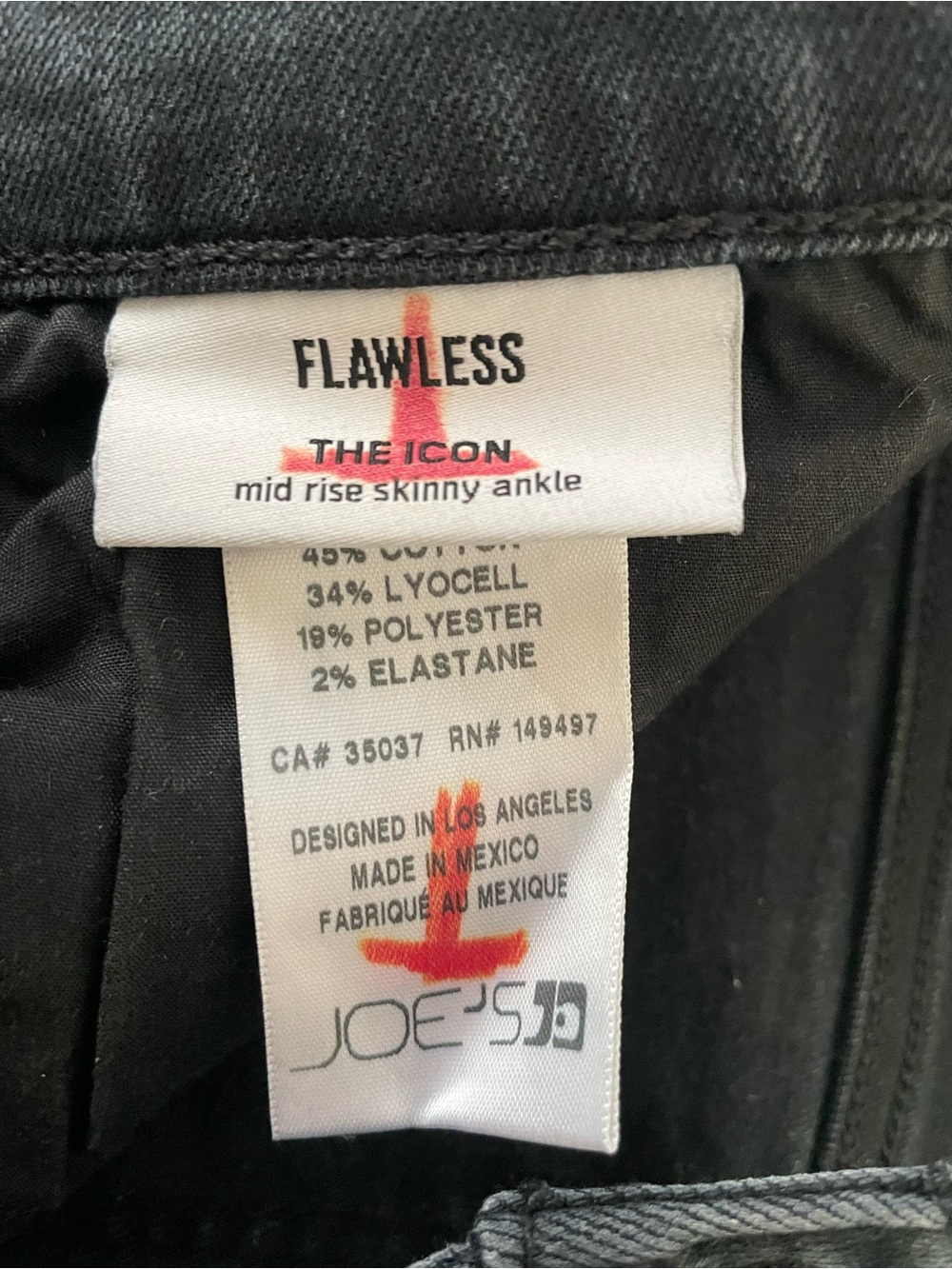 ☀️ ⚽️ 3/$20 Joe's Jeans Women's Black Skinny Jeans - Picture 4 of 4
